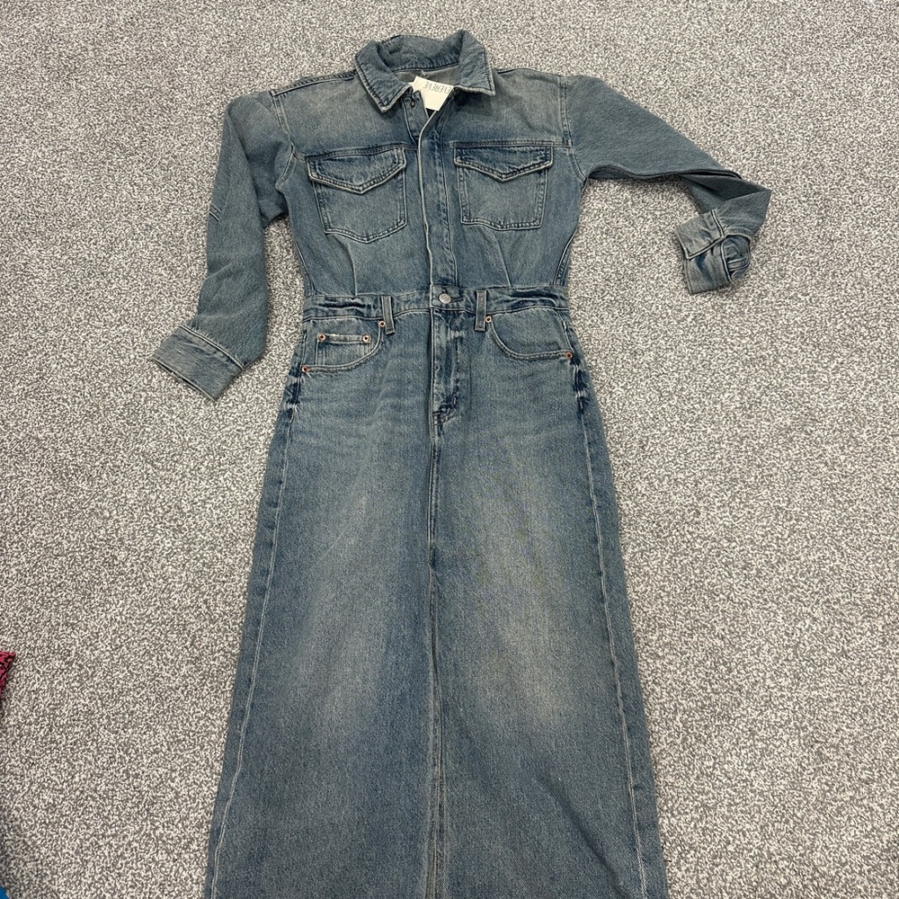 Pistola Denim Long Sleeve Dress